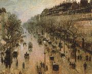 Camille Pissarro The Boulevard Montmartre on a Winter Morning France oil painting artist